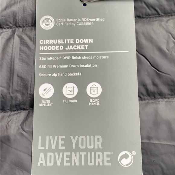 Eddie Bauer Cirruslite Down Hooded Puffer Jacket - Picture 3 of 8